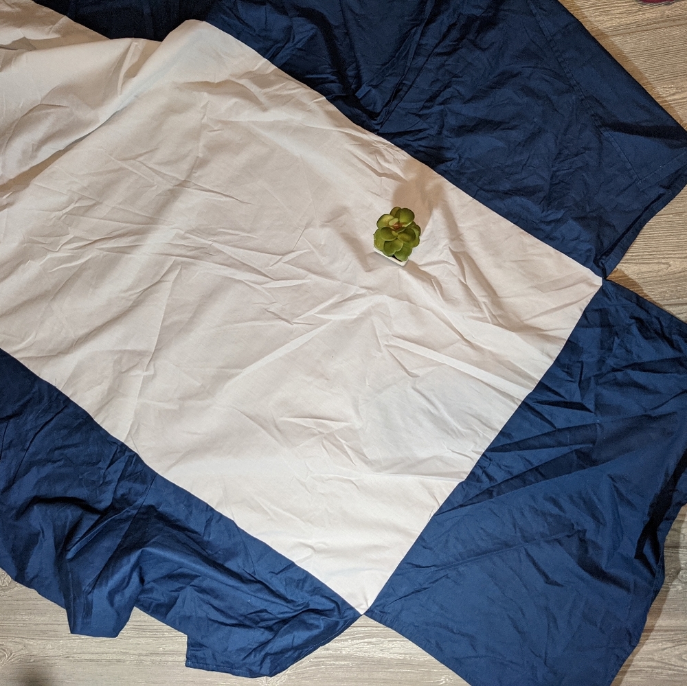 Blue Crib Bed skirt